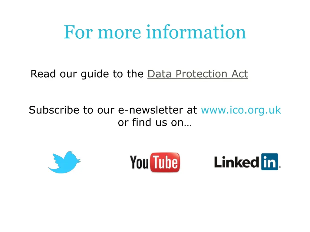 for more information