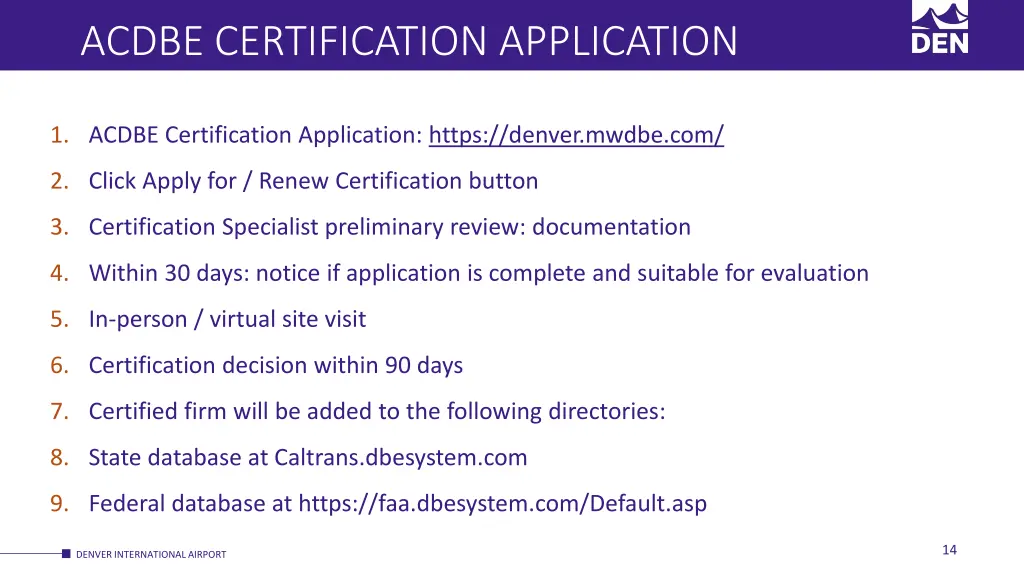 acdbe certification application