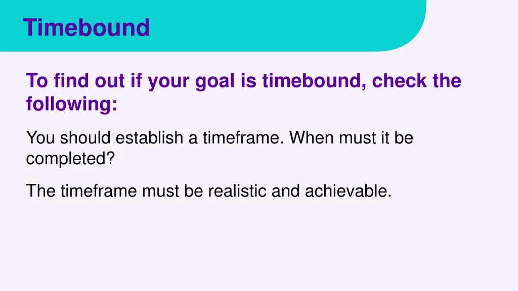 timebound