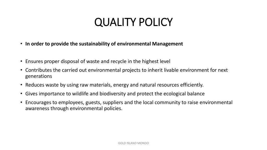 quality policy quality policy 1