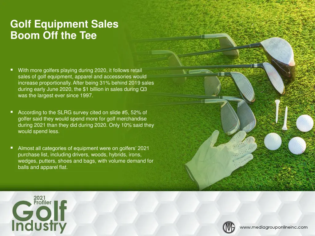 golf equipment sales boom off the tee