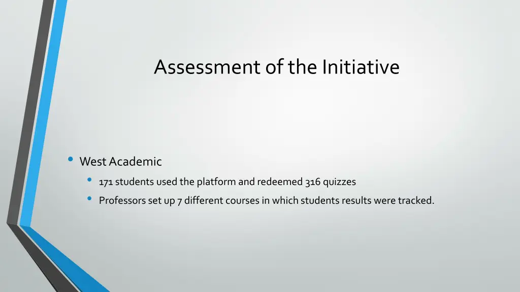 assessment of the initiative