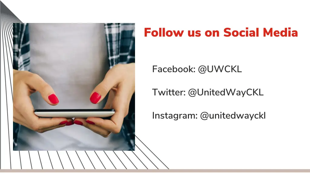 follow us on social media