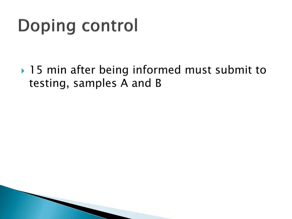 15 min after being informed must submit