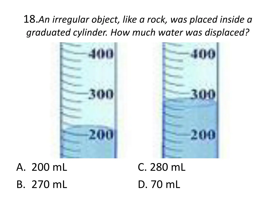 18 an irregular object like a rock was placed