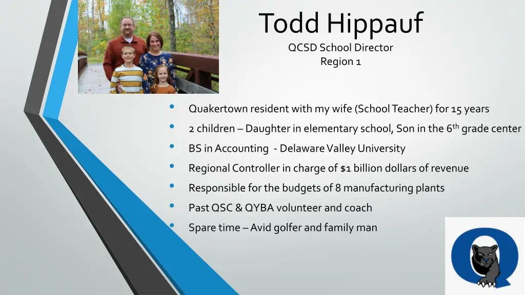 todd hippauf qcsd school director region 1