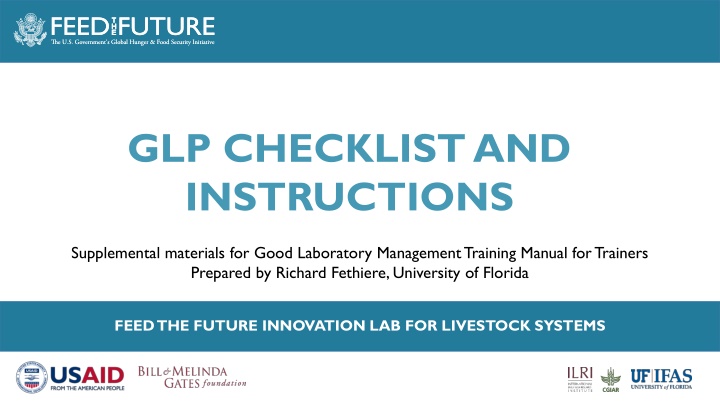 glp checklist and instructions