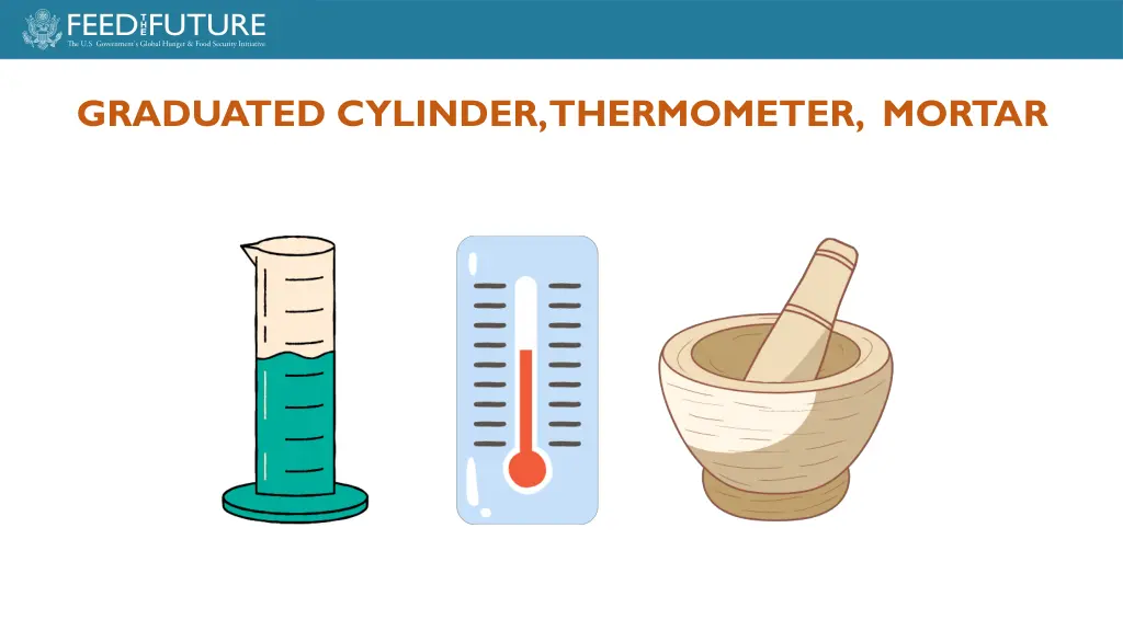 graduated cylinder thermometer mortar