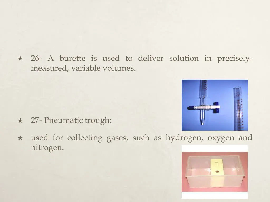 26 a burette is used to deliver solution