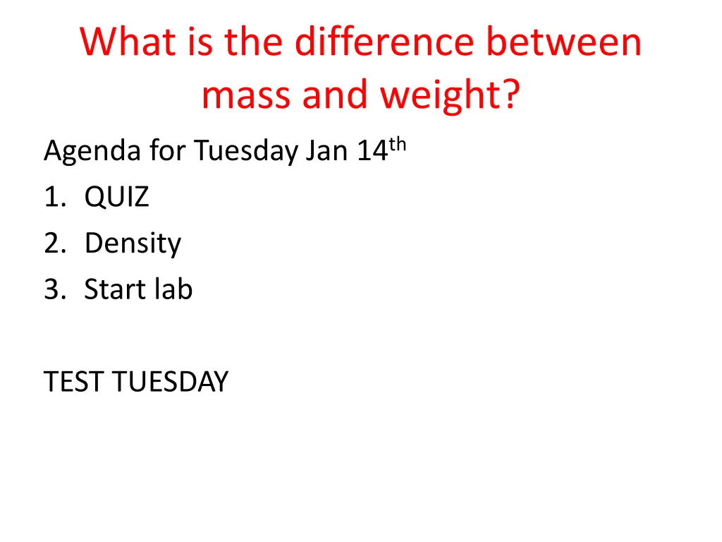 what is the difference between mass and weight