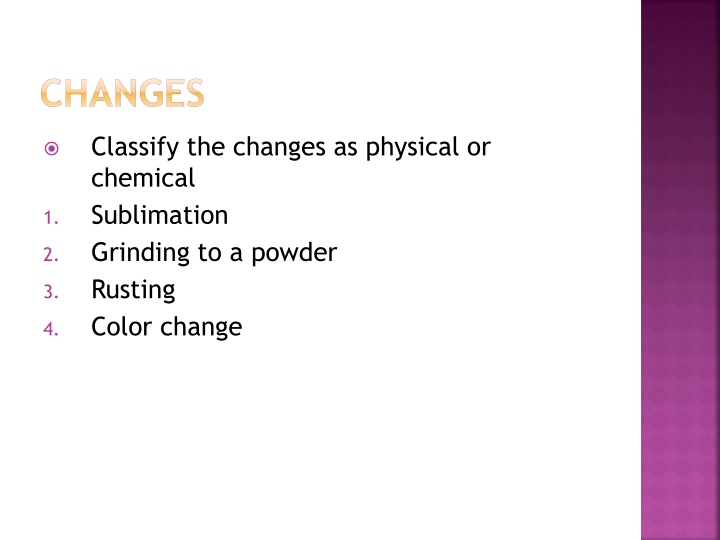 changes