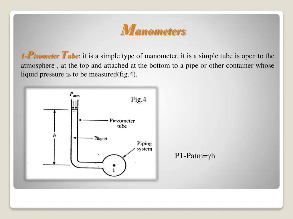 m anometers