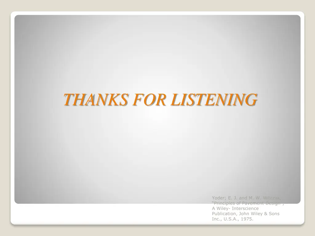 thanks for listening