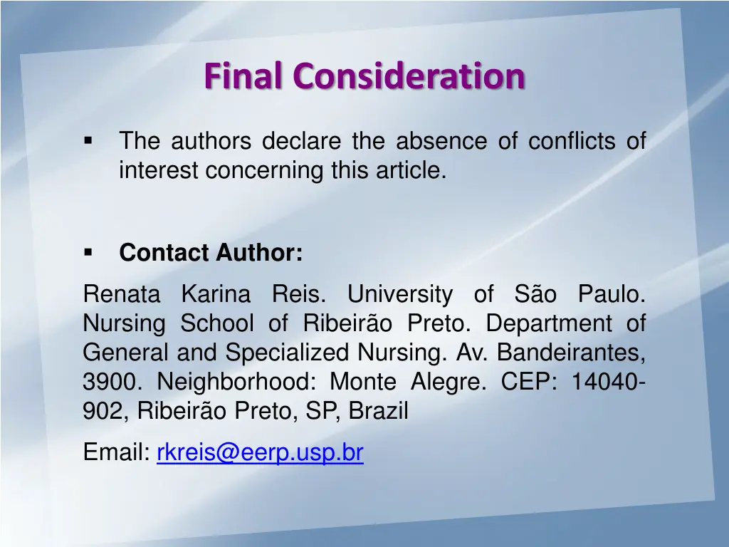 final consideration 1