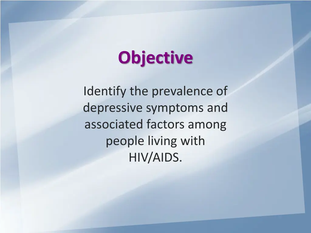 objective