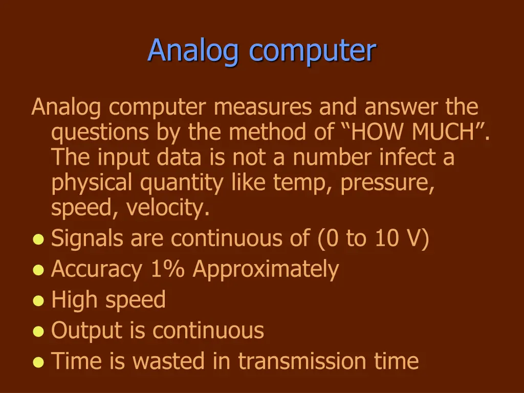 analog computer