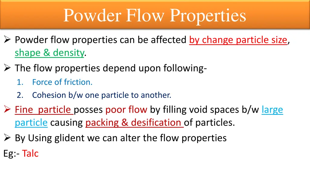 powder flow properties
