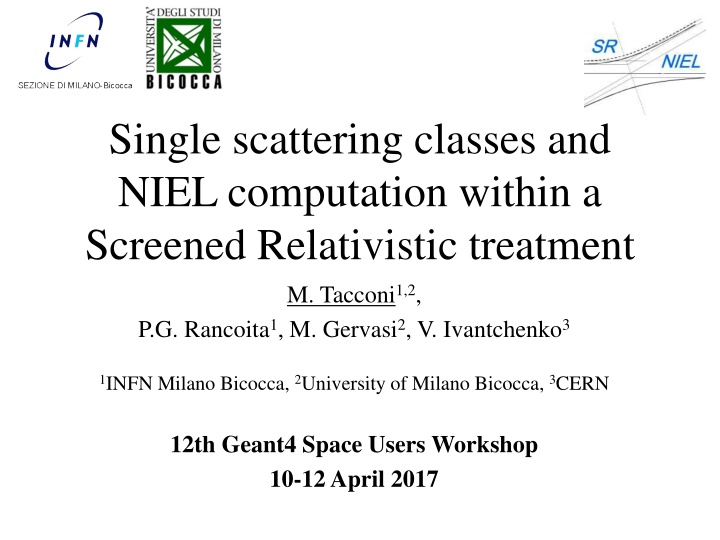 single scattering classes and niel computation