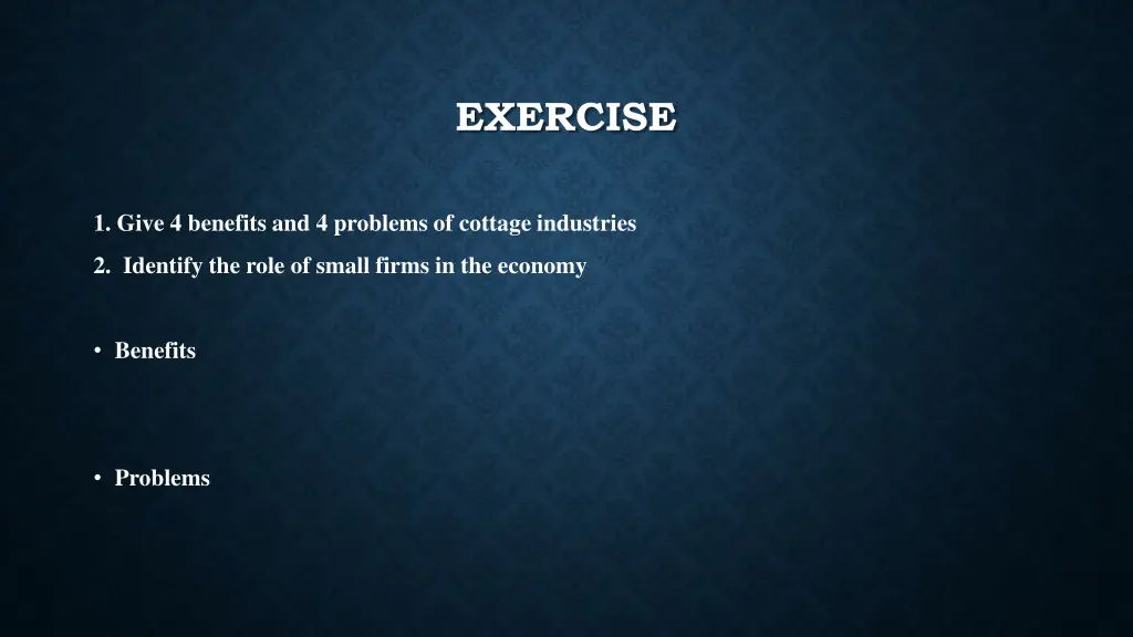 exercise 1