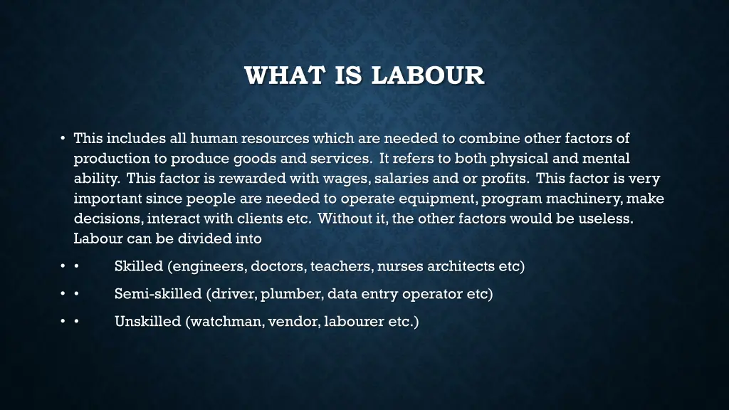 what is labour