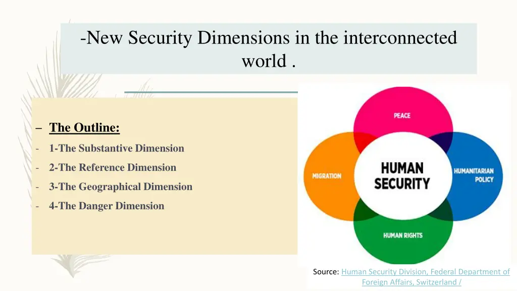 new security dimensions in the interconnected