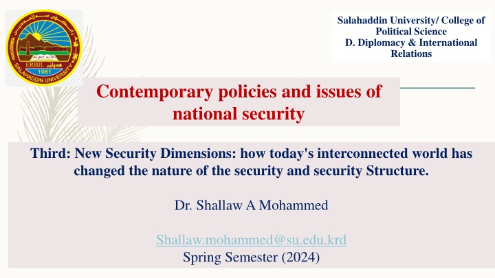 salahaddin university college of political