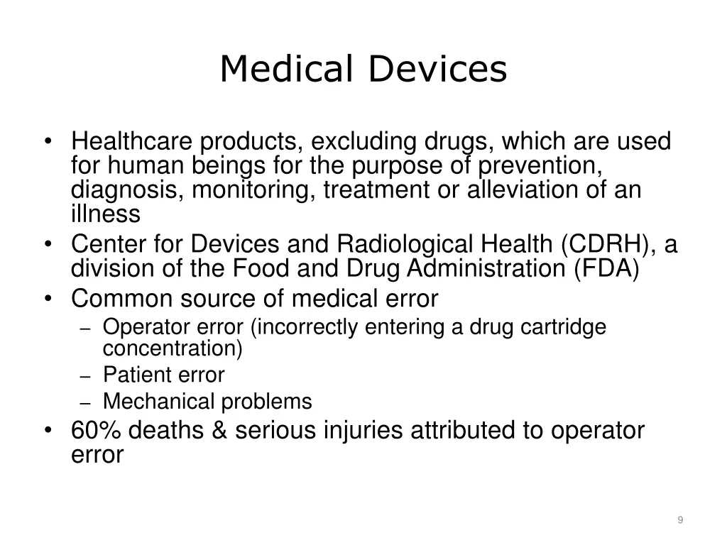 medical devices