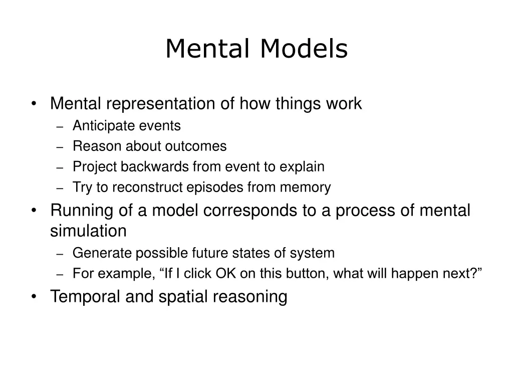 mental models