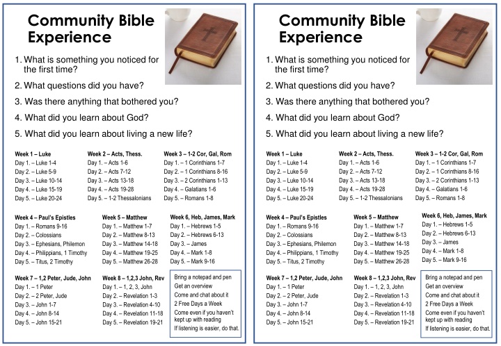 community bible experience