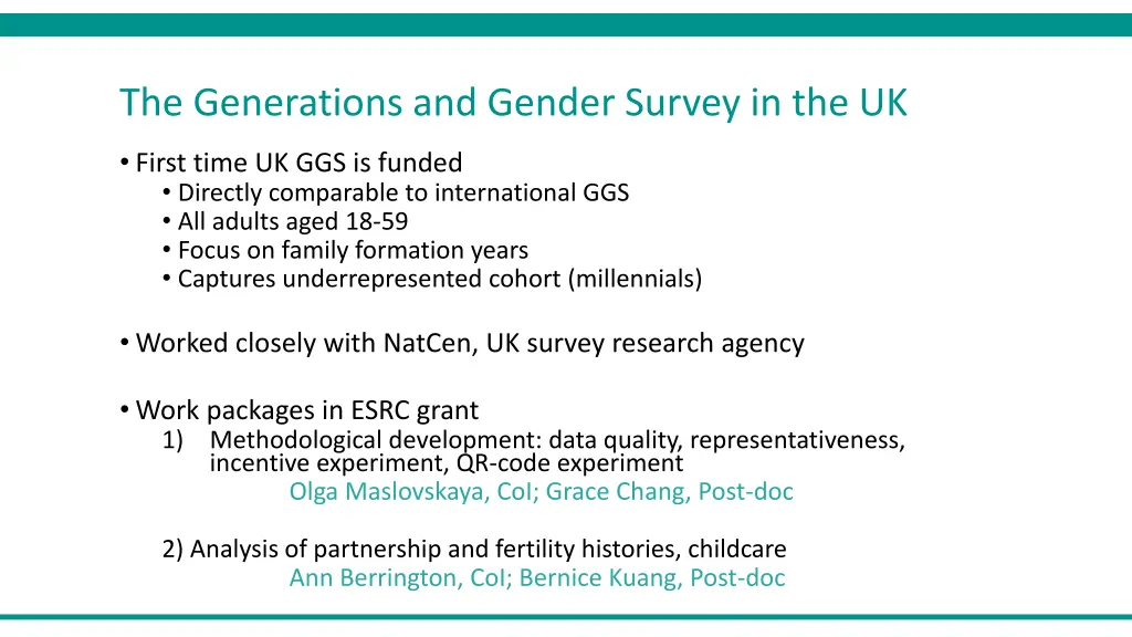the generations and gender survey in the uk