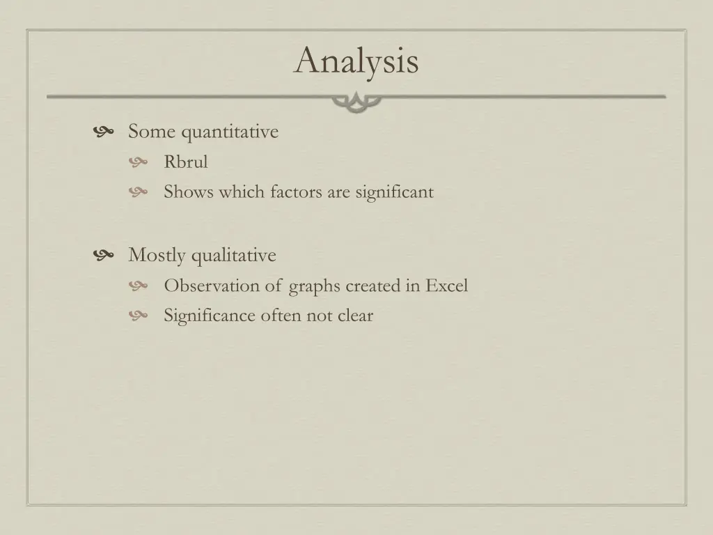 analysis