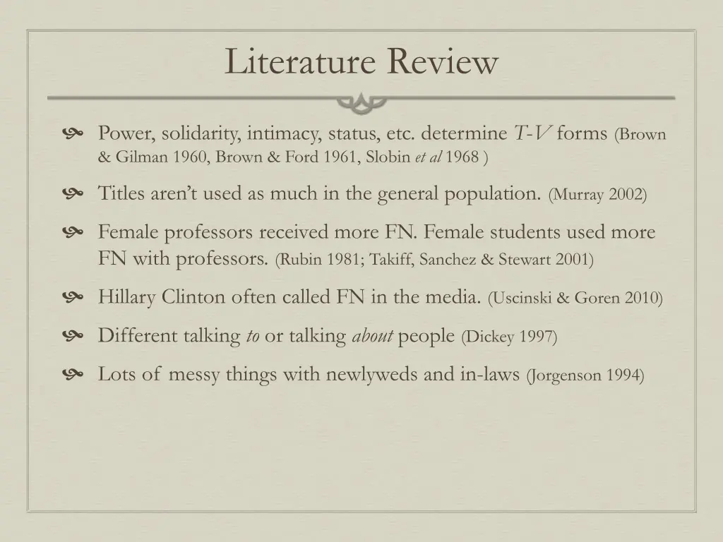 literature review