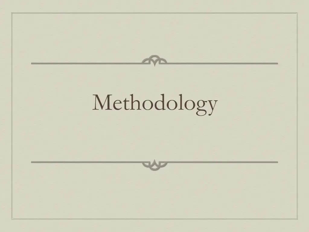 methodology