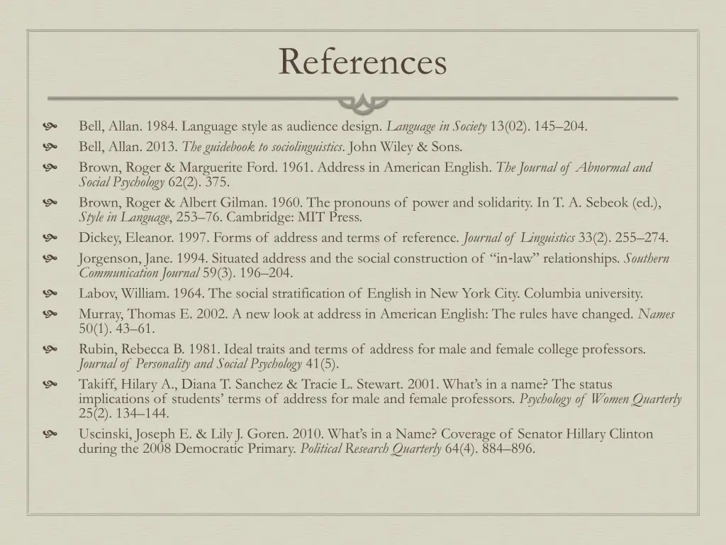 references