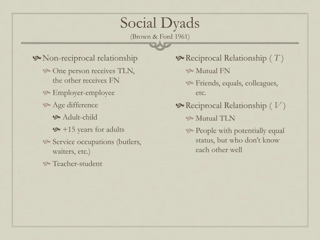 social dyads brown ford 1961
