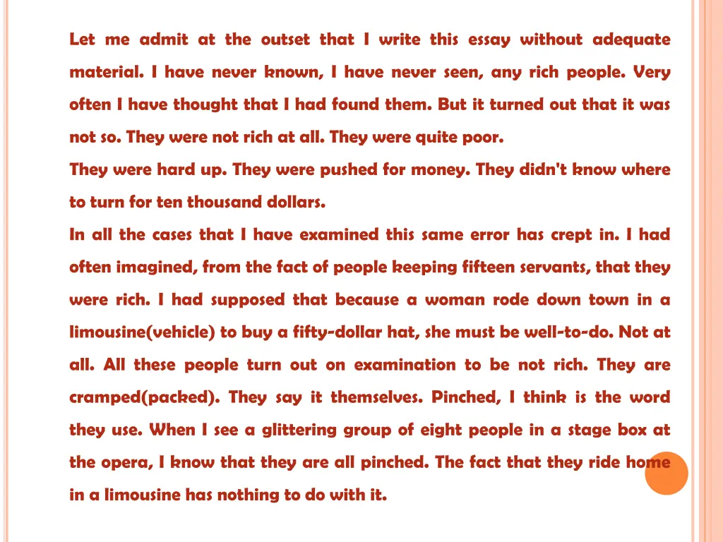 let me admit at the outset that i write this