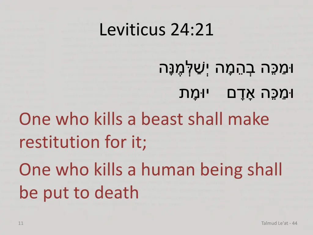 leviticus 24 21