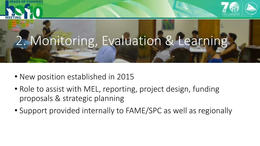 2 monitoring evaluation learning