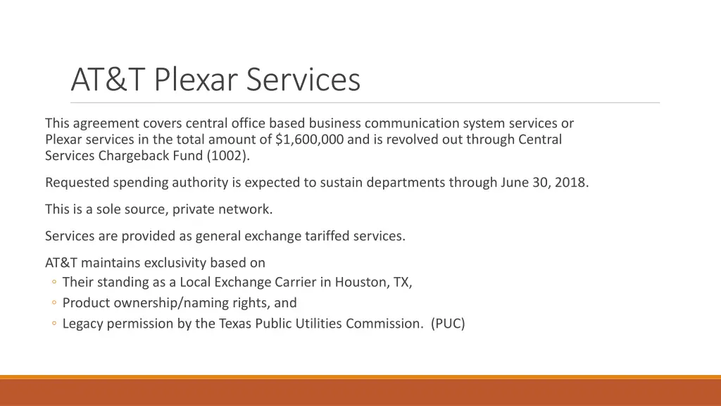 at t plexar services