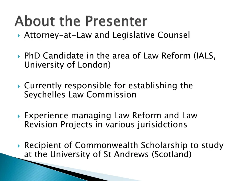 attorney at law and legislative counsel