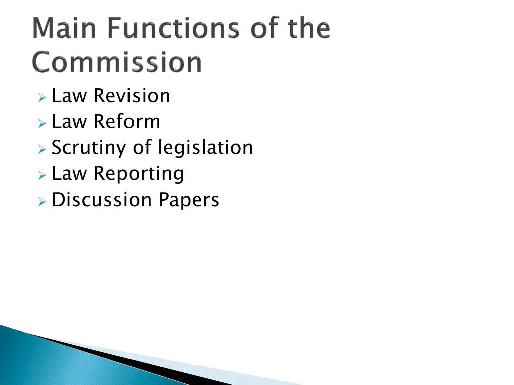 law revision law reform scrutiny of legislation