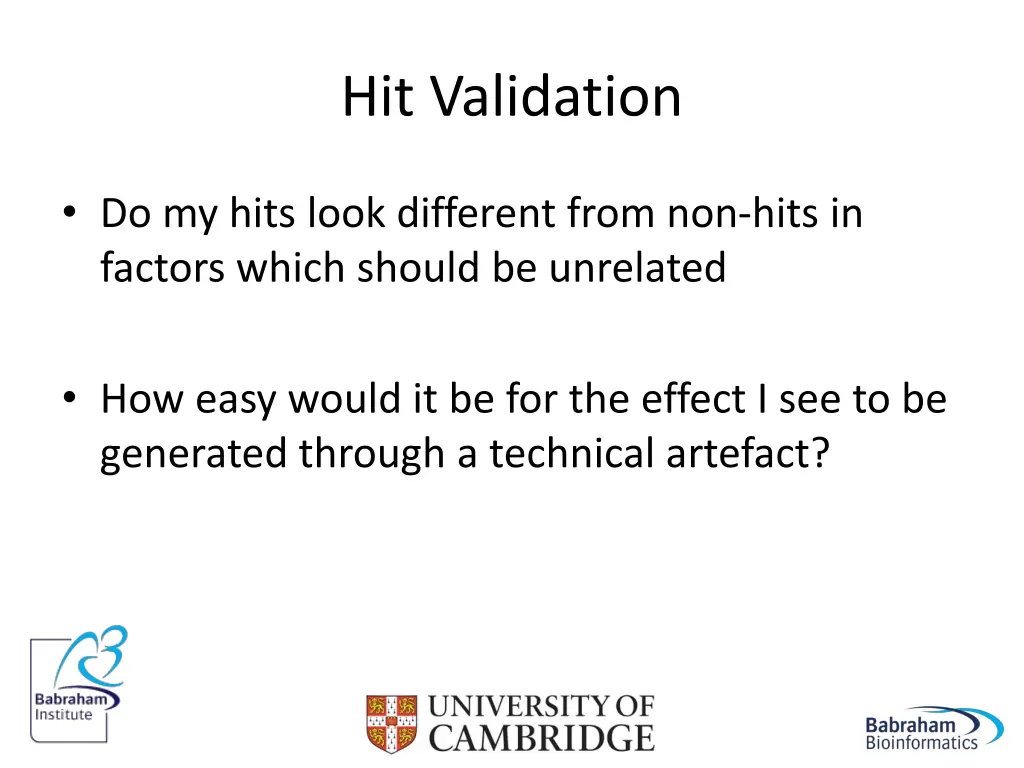 hit validation