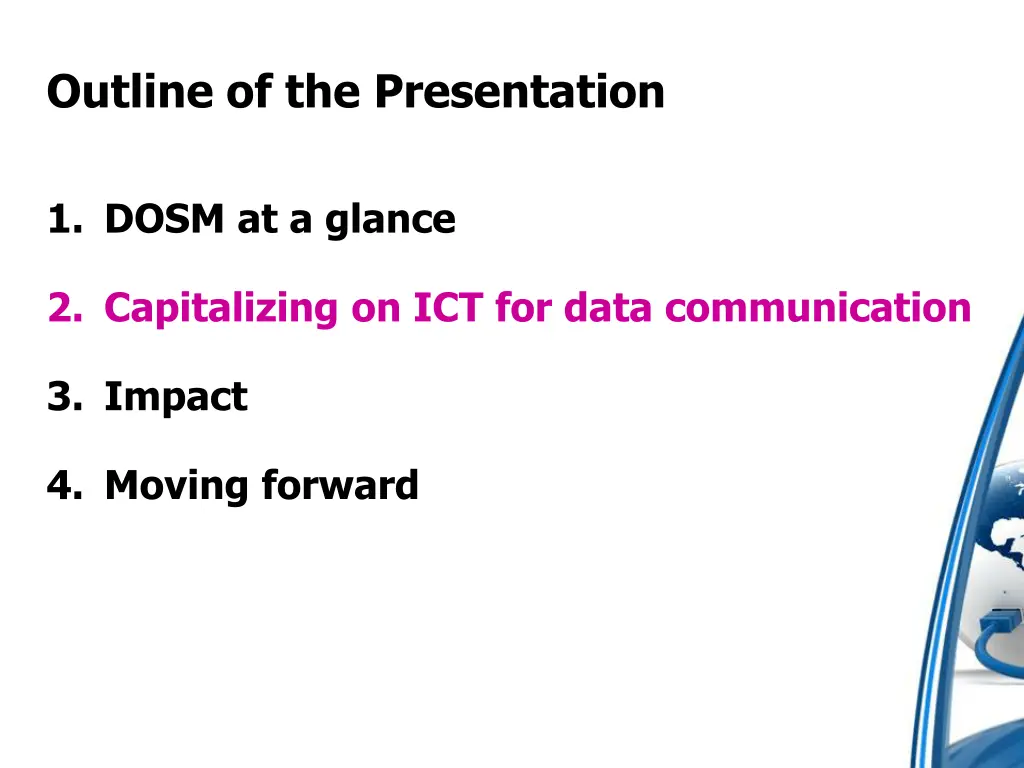outline of the presentation 2
