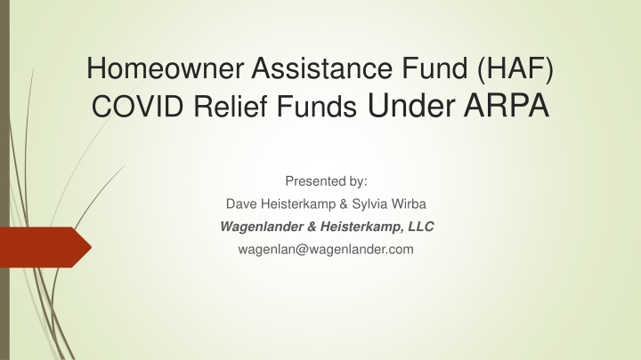 homeowner assistance fund haf covid relief funds