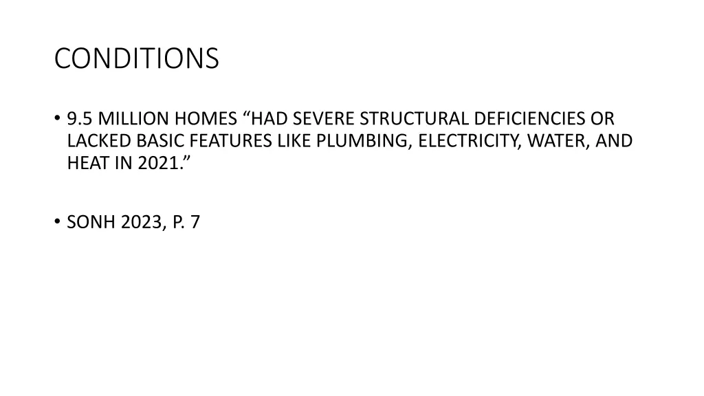 conditions
