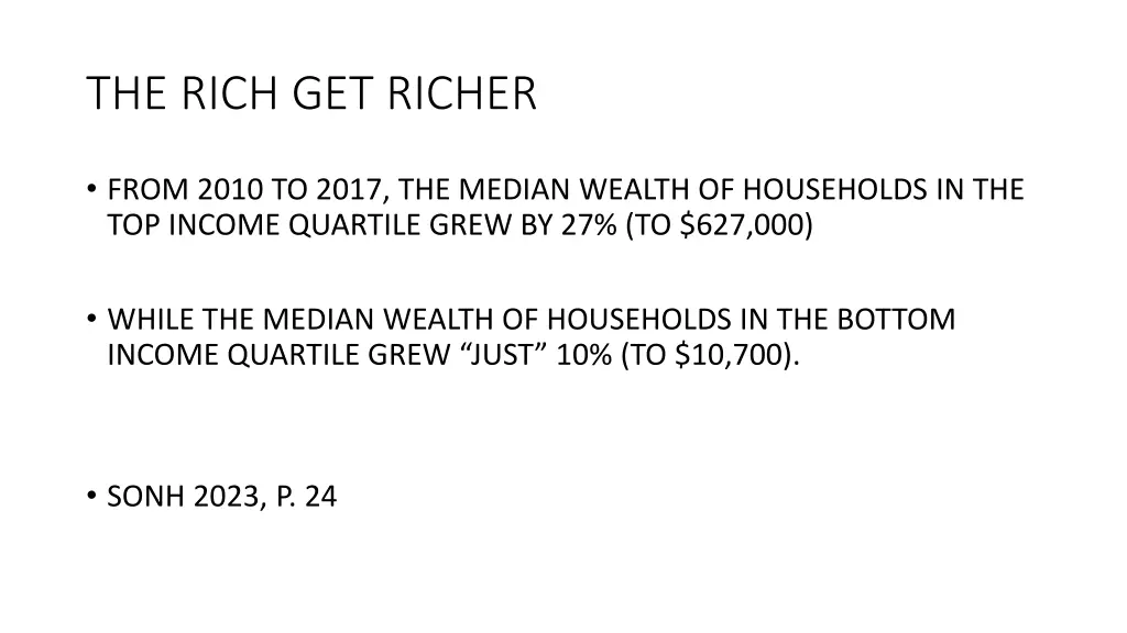 the rich get richer