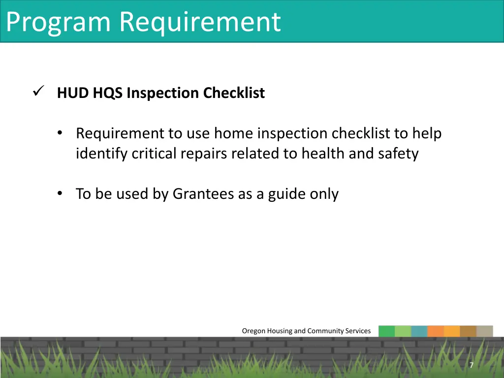 program requirement 3