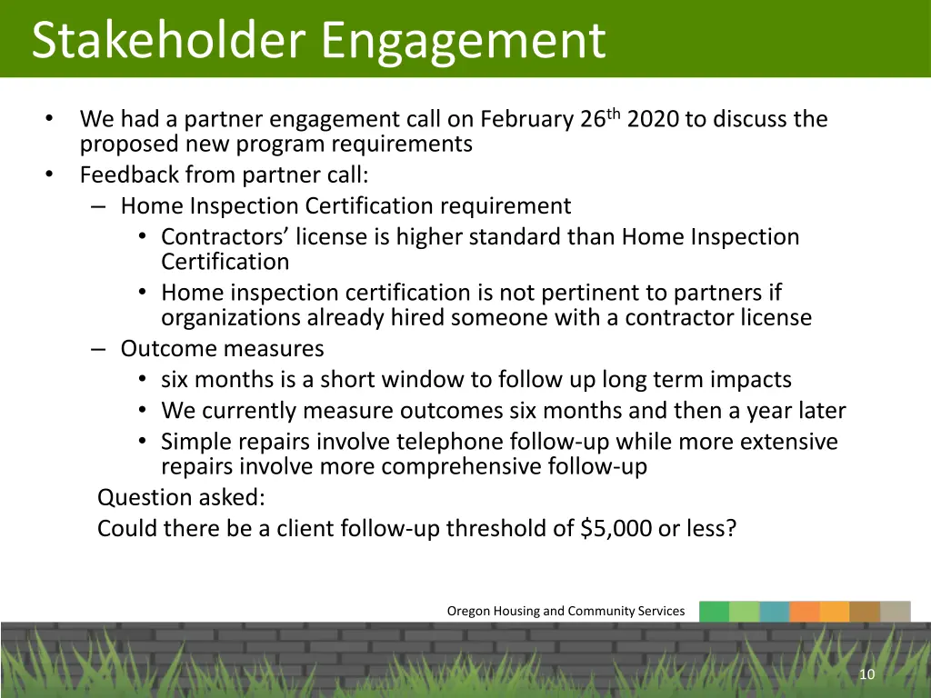 stakeholder engagement