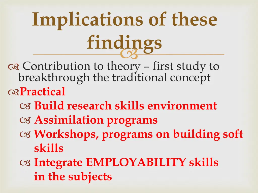 implications of these findings