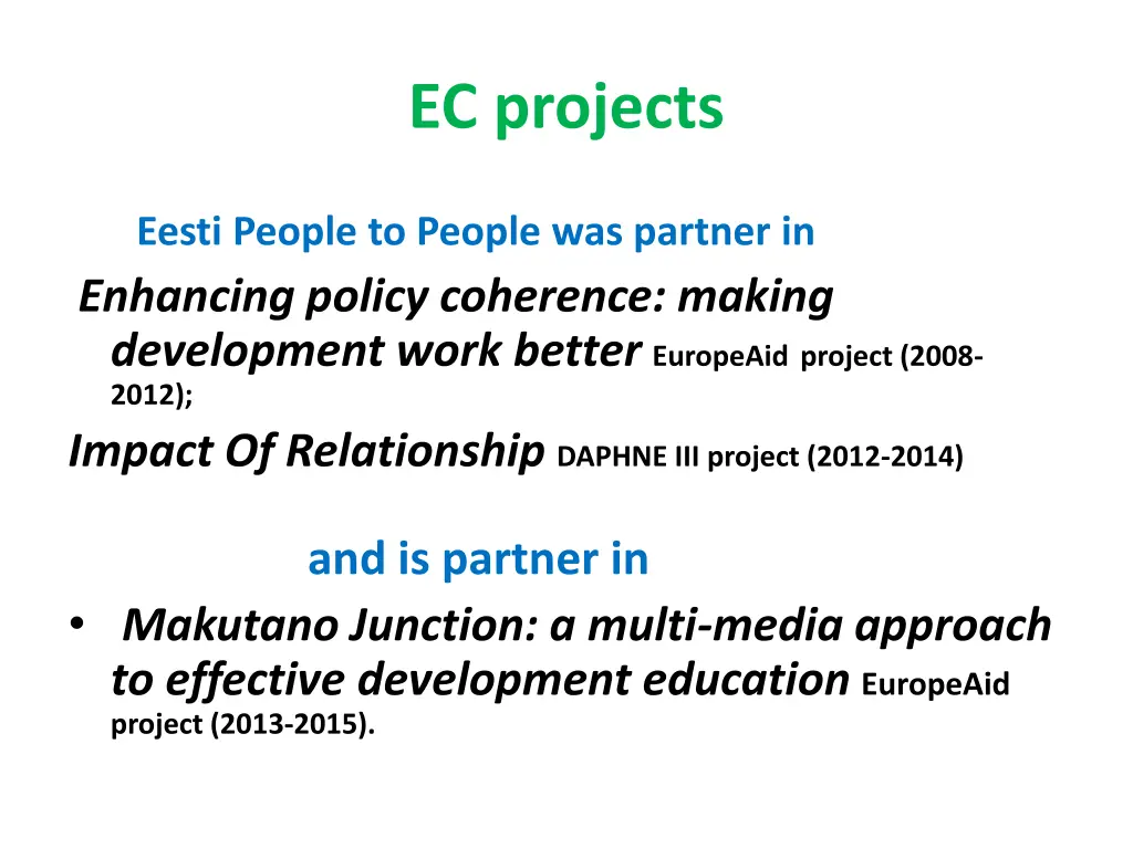 ec projects